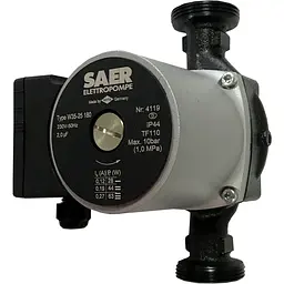 Насос циркуляційнний SAER W35-25 180мм + гайки - мініатюра 2