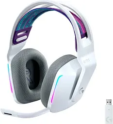 Навушники бездротові Logitech G733 Lightspeed Wireless RGB підсвітка (981-000883) білі