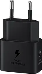 Мережевий зарядний пристрій Samsung Black, 25W + кабель USB Type-C (EP-T2510XBEGEU) - мініатюра 3