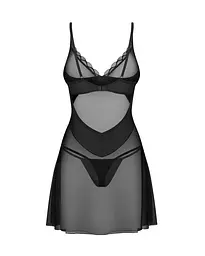 Сексуальний комплект білизни Obsessive Stelisa L/XL (чорний) - мініатюра 5