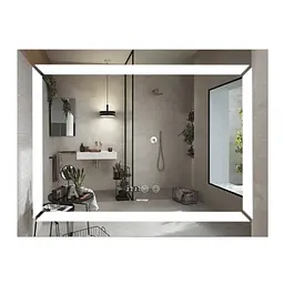 Дзеркало Mixxus Light MR01-80x60 (годинник, LED-підсвічування, антизапотівання) MI5998