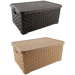 Кошик для дрібниць КОНСЕНСУС 7л basket з кришкою rotang 9245495
