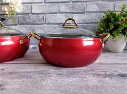 Набір посуду O.M.S. Collection 3040 Red 9 предметів - мініатюра 6