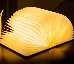 Складна LED лампа-книжка з акумулятором 14,5*10,5*2,5см ∙ Світильник - нічник у формі книги з регульованою яскравістю