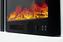 Електричний камін Fireplace Craftsman Tokado White Bluetooth звук потріскування дров (10080122) - мініатюра 8