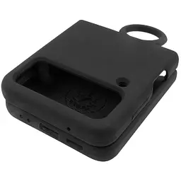 Чохол Foldables Silicone Cover Lakshmi (AAA) для Samsung Galaxy Z Flip4 Чорний / Black - мініатюра 4