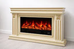 Електричний камін Valencia Grande Ivory Bluetooth звук потріскування дров (10080151) - мініатюра 7