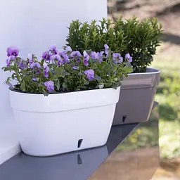 Вазон Santino Asti Window Box антрацит-білий 12 л (2021519) - мініатюра 8