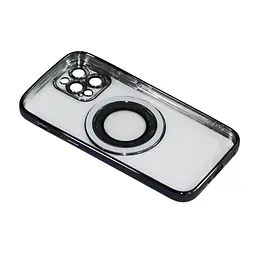 Магнітний чохол XON PhoneCase Magnetic для iPhone 12 Pro (PCMC1112300B 7973) Чорний/Прозорий - мініатюра 4