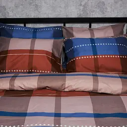 Комплект постільної білизни Moon&Star Микросатин Premium Plaid Perfection Євро 200х220 наволочки 2х70х70 - мініатюра 5