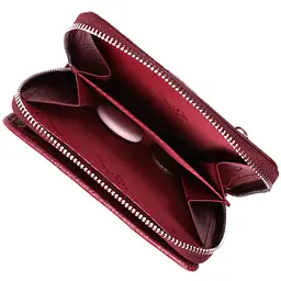 Жіночий гаманець середнього розміру з натуральної шкіри ST Leather 22551 бордовий - мініатюра 7