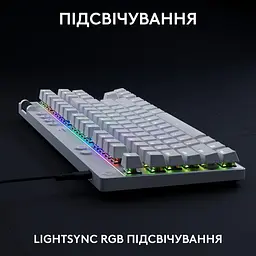 Клавіатура Logitech G PRO X TKL RAPID Gaming White (920-013242) - мініатюра 6