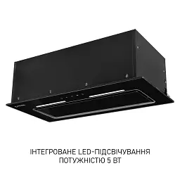 Витяжка повновбудована Minola HBI 6473 BL GLASS 800 LED Line - мініатюра 7