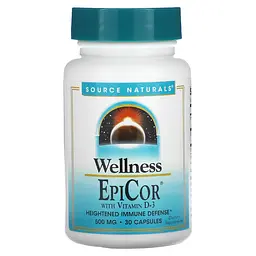 Эпикор + витамин D3, EpiCor, 500 мг, 30 капсул Source Naturals vit0002866