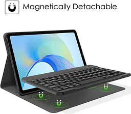 Чохол для клавіатури Nanhent для планшета Honor Pad X9 11,5 дюйма 2023, тонка кришка підставки з поліуретану - мініатюра 4