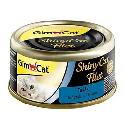 Вологий корм GimCat Shiny Cat Filet ДжимКет Шайні для кішок, тунець, 70 г (арт.413815/413900)