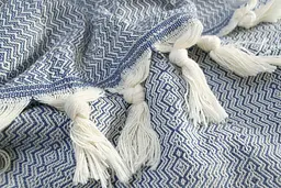 Покривало Barine - Stream Throw Denim 135x180 синій - мініатюра 3
