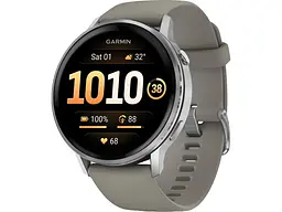 Смарт-годинник Garmin Venu 4 45 mm Silver with Silver Gray Silicone Band (010-03014-01)
