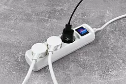 Подовжувач мережевий 2E Power Extension 3 Type F 1.5m 16A White - мініатюра 6