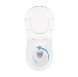Унітаз підвісний Qtap Scorpio Ultra Quiet, з сидінням Slim Duroplast/ Soft-close/ Quick relase QT14332380ASW - мініатюра 4