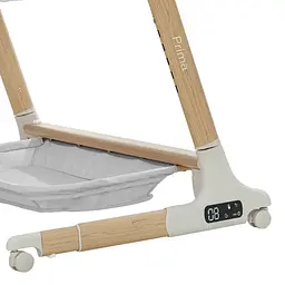 Дитяче ліжечко Carrello Prima CRL16503 Cloud Grey електронне укачування 6 рівнів висоти матрац Bluetooth - мініатюра 4