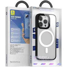 TPU+PC чохол Blueo Skin Friendly Frosted with MagSafe для Apple iPhone 15 Pro Max (6.7) Чорний / Black - мініатюра 3
