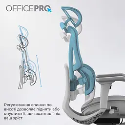 Офісне крісло GamePro OfficePro OC950G Grey (OC950G) - мініатюра 12