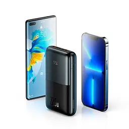 Зовнішній акумулятор BASEUS Bipow Pro 20000 mAh 22.5W портативне зарядне чорне - мініатюра 7