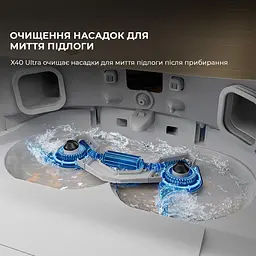 Робот-пилосос з вологим прибиранням Dreame X40 Ultra White - мініатюра 6