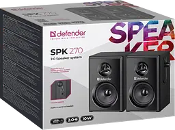 Акустика Defender 2.0 SPK-270 10Вт USB Black (65270) - мініатюра 7