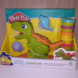 Дитячий набір для Ліпки з Пластиліну Play Toy Динозавр - мініатюра 6