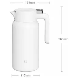 Термос Xiaomi Mijia Thermos MJBWH01PL 1800 мл білий - мініатюра 2