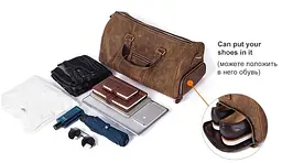 Чоловіча шкіряна дорожня сумка Vintage 47,5х32х23 см sum0012535 - мініатюра 6