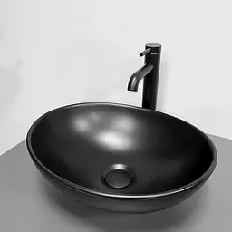 Умивальник VBI Parma black matt накладний VBI-011022, Чорний матовий - мініатюра 1