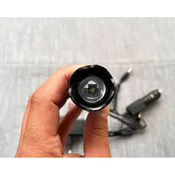Ручний ліхтар X-Balog BL T8626 T6 Zoom 18650 акумуляторний протиударний - мініатюра 5
