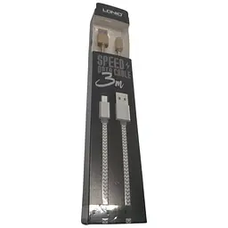 Кабель microUSB довгий 3 метри посилений міцне обплетення Ldnio LS31