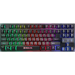Клавіатура REAL-EL Gaming 8710 TKL Backlit Black (EL123100030) [128766]