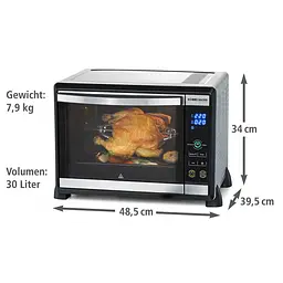 Електропіч з грилем Rommelsbacher BGE 1580/E, 30 л - мініатюра 3