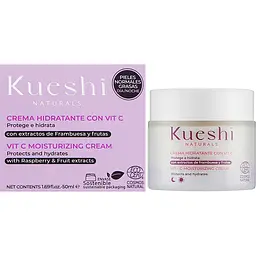 Крем для обличчя Kueshi Naturals Raspberry Vit-C Day Cream денний 50 мл - мініатюра 2