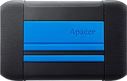 Зовнішній жорсткий диск Apacer AC633 1 TB Speedy Blue X Tough Black [AP1TBAC633U-1] [70272] - мініатюра 2