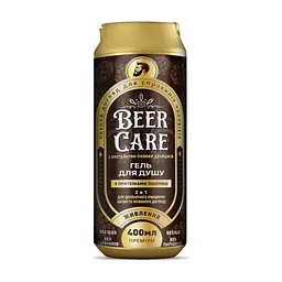 Гель для душу Beer Care Живлення з протеїнами пшениці 2 в 1 400 мл (4820164642016)