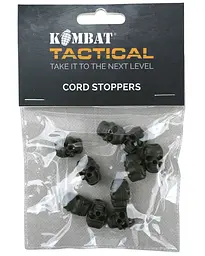 Стопери для шнурка Kombat UK Skull Cord Stoppers 10 шт Оливковий (1000-kb-scs-olgr) - мініатюра 4