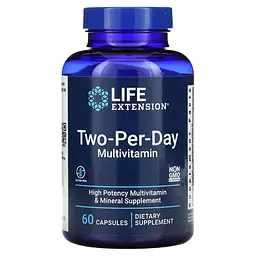 Вітаміни та мінерали Life Extension Two-Per-Day, 60 капсул
