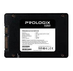 SSD диск 128GB Prologix S-360 2.5 SATAIII TLC - мініатюра 2