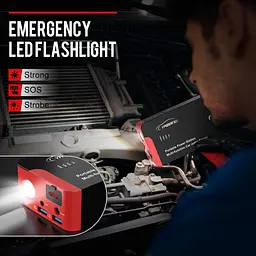 Пуско-зарядний пристрій для автомобіля Yaber 22000mah - мініатюра 7
