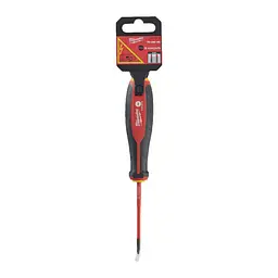 Викрутка з тригранною рукояткою ізольована VDE MILWAUKEE, SL 0,4х2,5х75 - мініатюра 2
