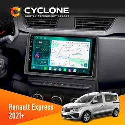 Штатна магнітола Renault Express 2021 Cyclone C9-013 4x64 DSP 4G Cyclone (НФ-00007584)