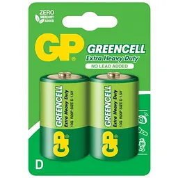 Батарейка GP Greencell R20 D 2 шт. (13G-U2)