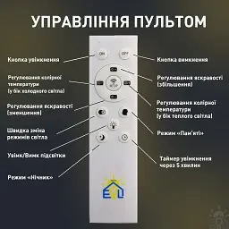 Керований світлодіодний СМАРТ світильник CUBES 40 Вт 530x160x55 мм Чорний ESLLSE - мініатюра 5