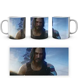 Кухоль GeekLand Cyberpunk 2077 Кіберпанк 2077 Джонні Сільверхенд CY 02.592 330 мл білий - мініатюра 4